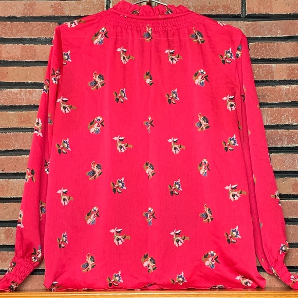 Ann Taylor Pink Floral Blouse SZ-XS - Picture 5 of 5
